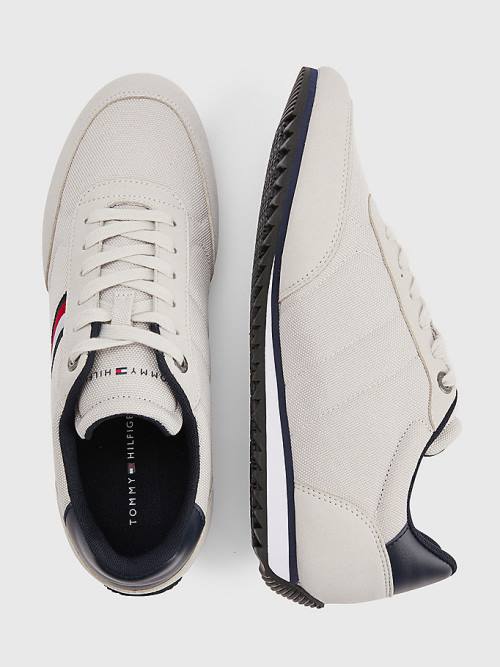 Trampki Tommy Hilfiger Essential Mesh Signature Tape Męskie Szare | TH127BAP