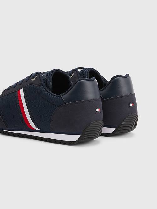 Trampki Tommy Hilfiger Essential Mesh Signature Tape Męskie Niebieskie | TH516CVO