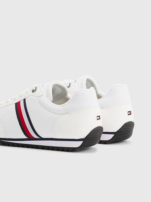 Trampki Tommy Hilfiger Essential Mesh Signature Tape Męskie Białe | TH645SCT