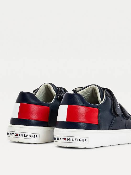 Trampki Tommy Hilfiger Low-Top Chłopięce Niebieskie | TH178NIJ