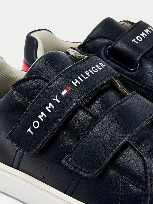 Trampki Tommy Hilfiger Low-Top Chłopięce Niebieskie | TH178NIJ