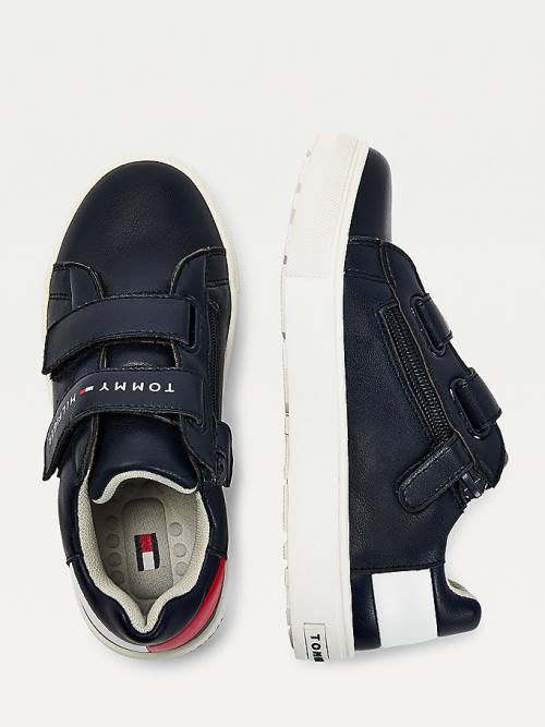 Trampki Tommy Hilfiger Low-Top Chłopięce Niebieskie | TH178NIJ