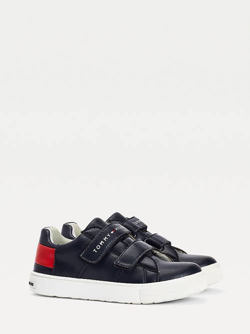 Trampki Tommy Hilfiger Low-Top Chłopięce Niebieskie | TH178NIJ