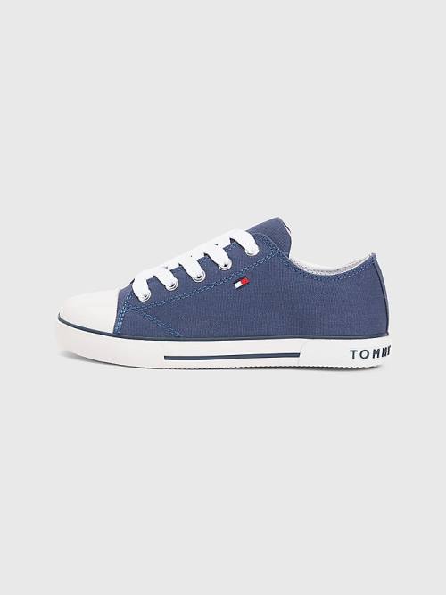 Trampki Tommy Hilfiger Low-Top Chłopięce Niebieskie | TH465YXF