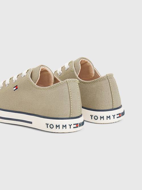 Trampki Tommy Hilfiger Low-Top Chłopięce Zielone | TH847CID