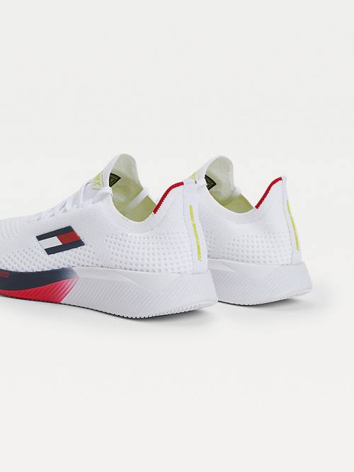 Trampki Tommy Hilfiger Sportowe Performance Knitted Męskie Białe | TH934RBI