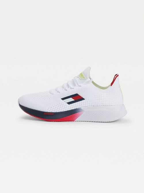 Trampki Tommy Hilfiger Sportowe Performance Knitted Męskie Białe | TH934RBI